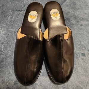 NWOT Vintage Vera Pelle Italian Calf Skin Slippers